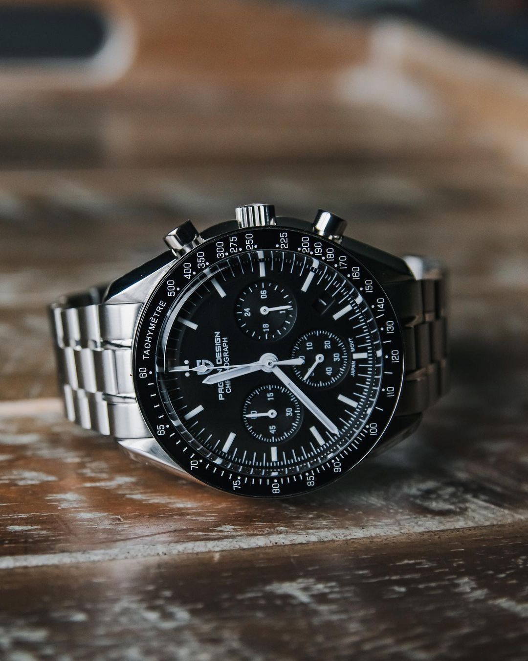 Pagani Design Mens Waterproof Watch With Seiko  Movement (Speedmaster) "The Moon Watch"