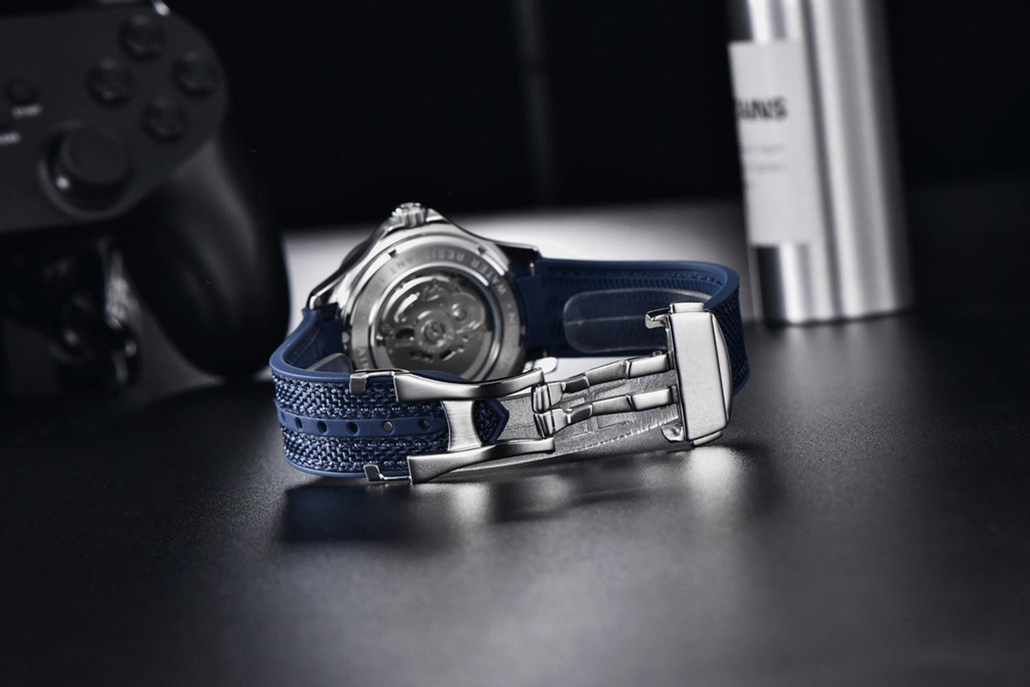 Pagani Design PD-1685 42MM (Japanese NH-35 Automatic Movement) Mechanical Watch 100M Waterproof Dive Watch Sapphire Stainless Steel Bracelet Watch Seamaster (Nylon Style Folding Clasp)