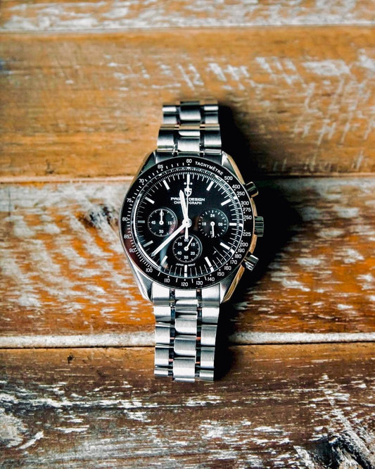 Men Silver Stainless Steel Strap Watch