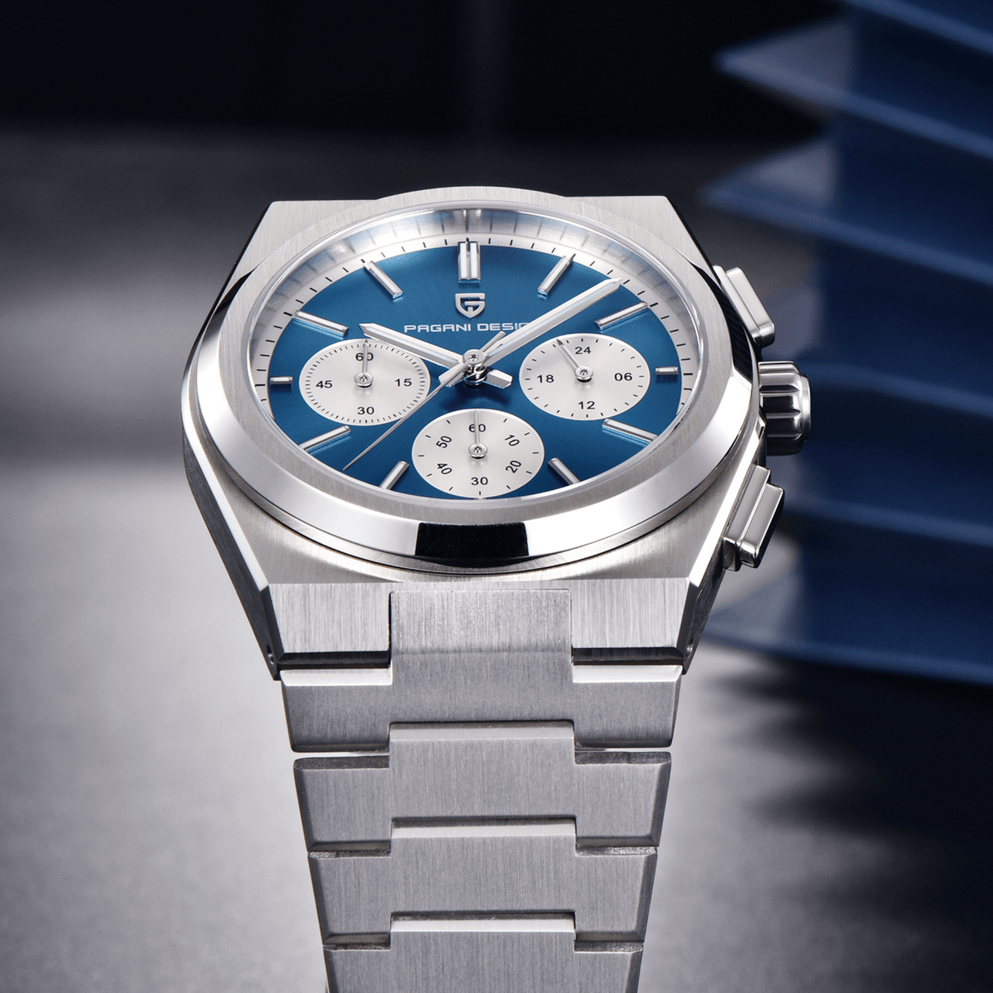 Pagani Design PD-1761 Chronograph Luxury Waterproof Movement (Japanese VK63) | Stainless Steel Men's 40MM Watch