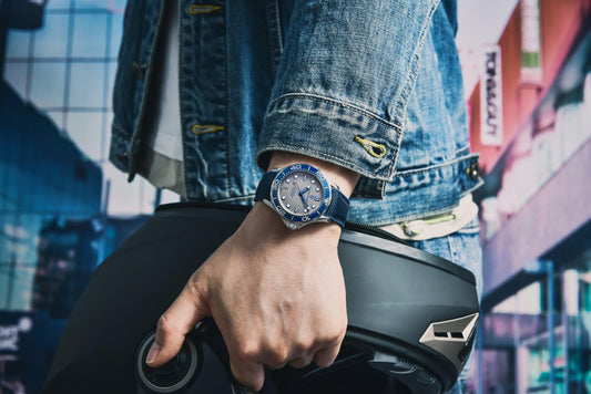 Pagani Design PD-1685 42MM (Japanese NH-35 Automatic Movement) Mechanical Watch 100M Waterproof Dive Watch Sapphire Stainless Steel Bracelet Watch Seamaster (Nylon Style Folding Clasp)