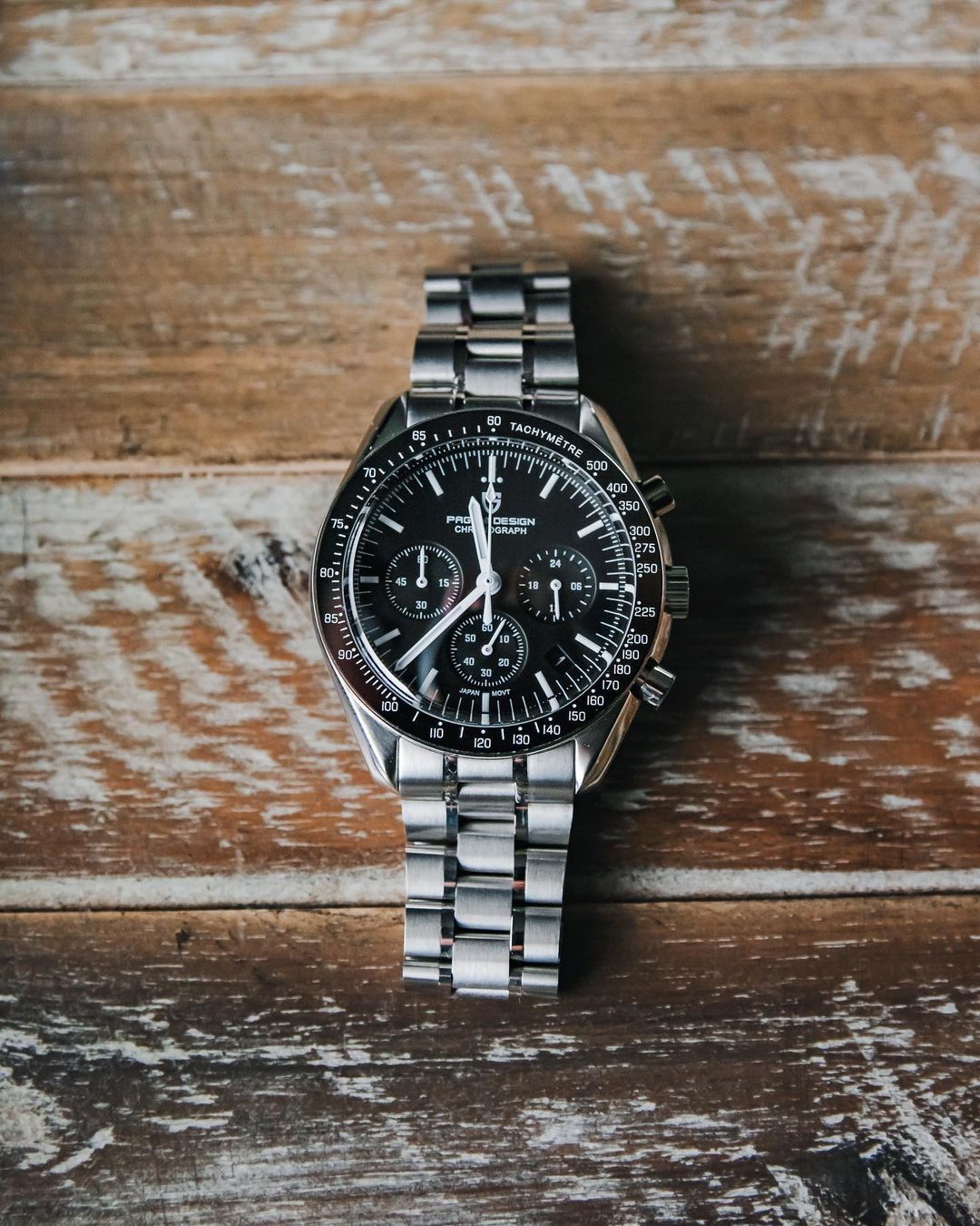 Pagani Design Mens Waterproof Watch With Seiko  Movement (Speedmaster) "The Moon Watch"