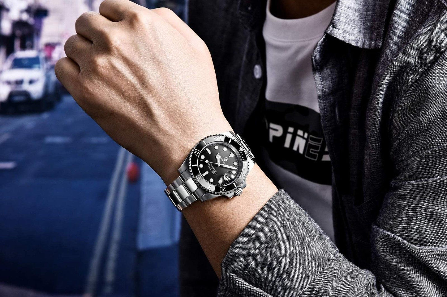Pagani Design PD-1661 Waterproof Mechanical Automatic Watch Stainless Steel Men's 40MM Watch (Submariner)