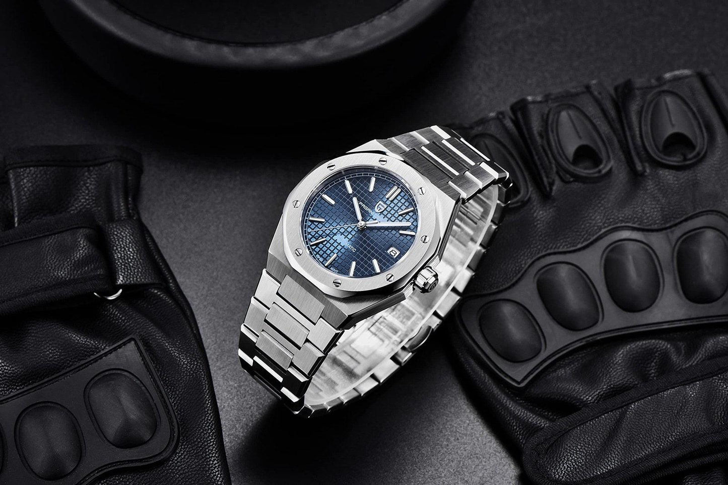 Pagani Design PD-1673 Royal Oak Men's 40mm NH35A Automatic Mechanical Watch 100M Waterproof Sapphire Crystal Stainless Steel Luminous Watch