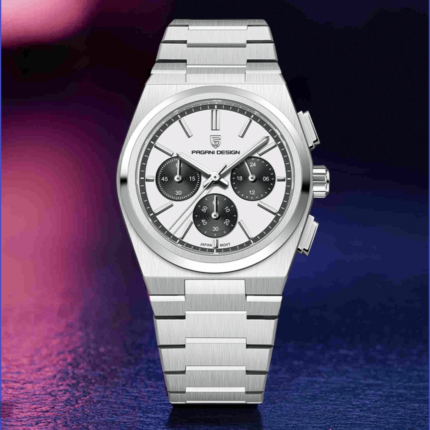 Pagani Design PD-1761 Chronograph Luxury Waterproof Movement (Japanese VK63) | Stainless Steel Men's 40MM Watch