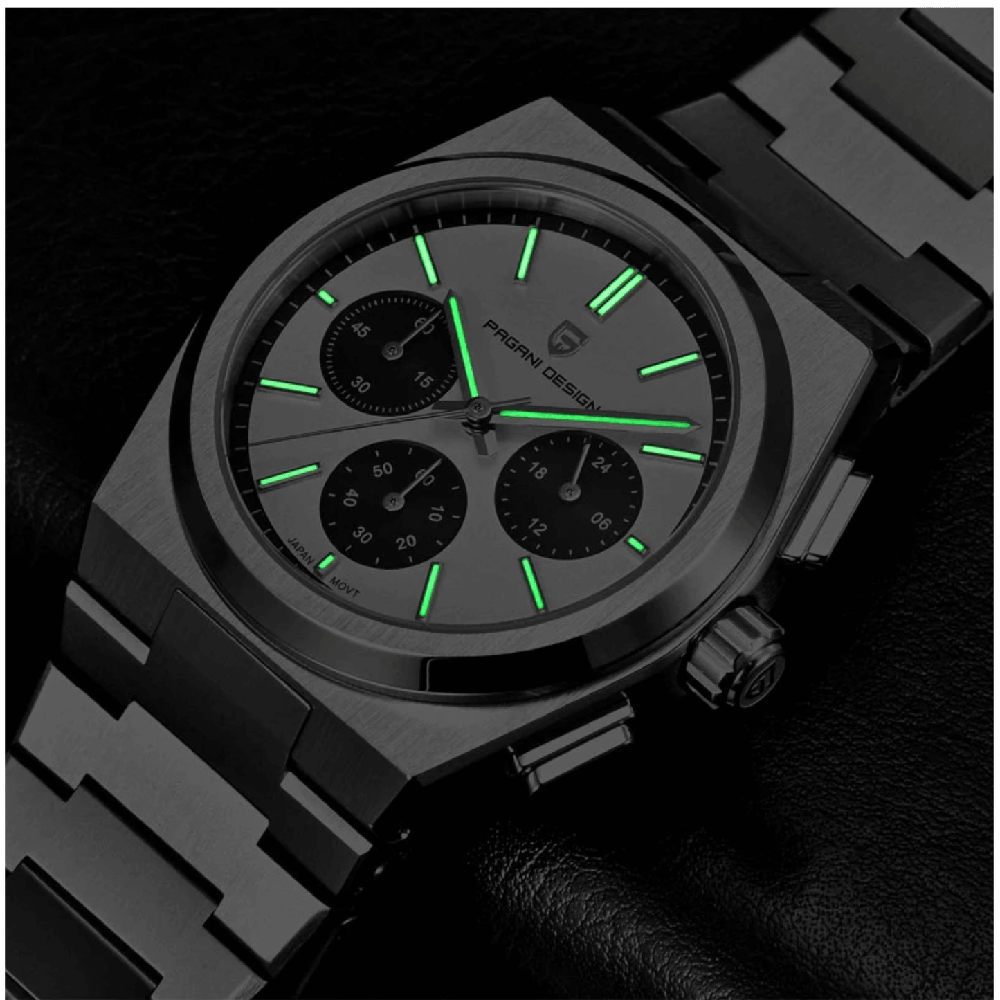 Pagani Design PD-1761 Chronograph Luxury Waterproof Movement (Japanese VK63) | Stainless Steel Men's 40MM Watch