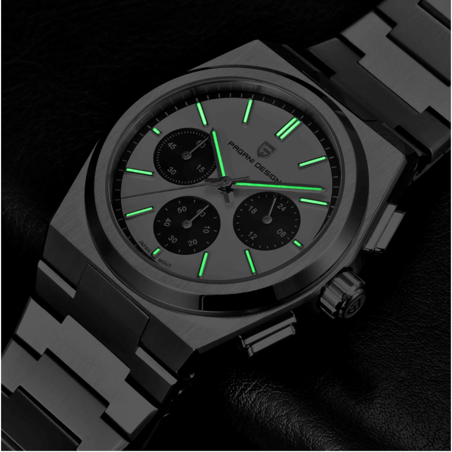 Pagani Design PD-1761 Chronograph Luxury Waterproof Movement (Japanese VK63) | Stainless Steel Men's 40MM Watch