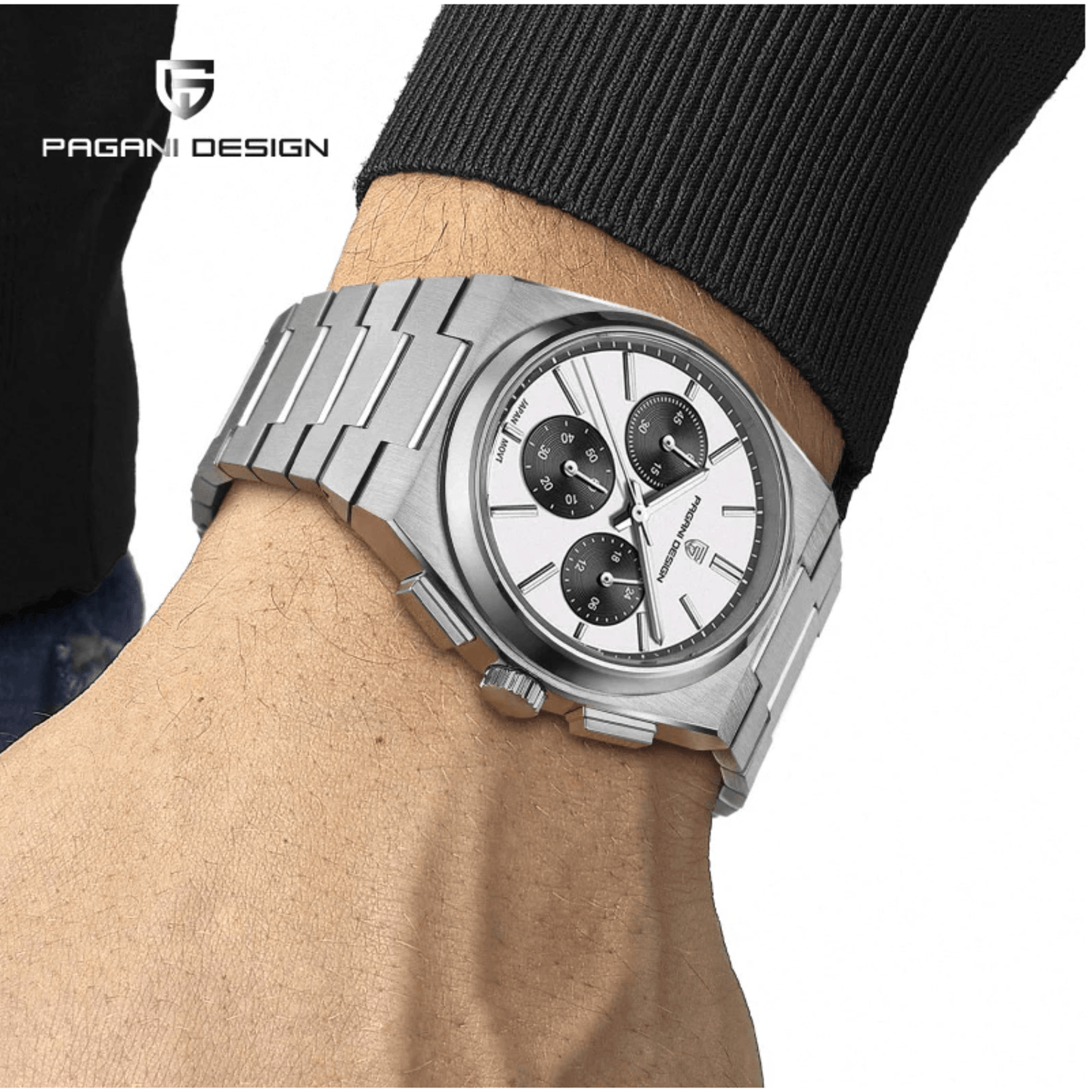 Pagani Design PD-1761 Chronograph Luxury Waterproof Movement (Japanese VK63) | Stainless Steel Men's 40MM Watch