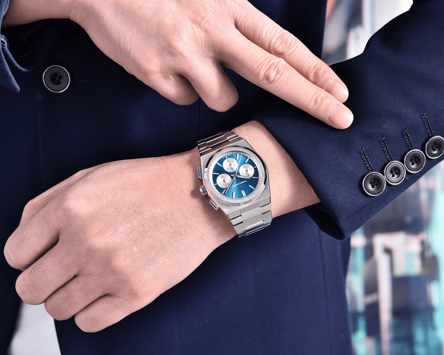Pagani Design PD-1761 Chronograph Luxury Waterproof Movement (Japanese VK63) | Stainless Steel Men's 40MM Watch